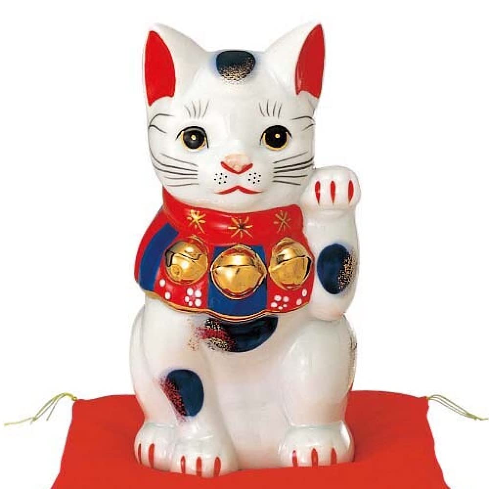 Amazon.co.jp: 薬師窯(yakushigama) 染錦招き猫(7号) 【7753】 運気